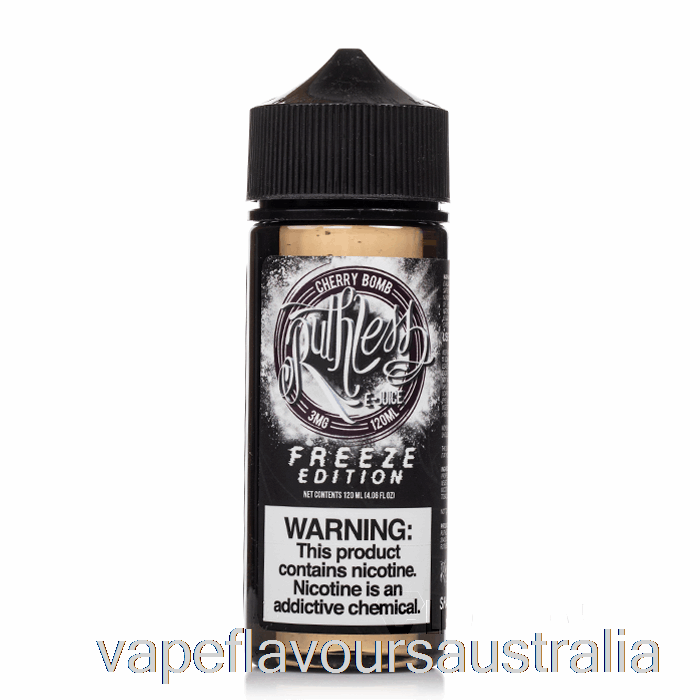 Vape Nicotine Australia Cherry Bomb - Freeze Edition - Ruthless Vapor - 120mL 6mg